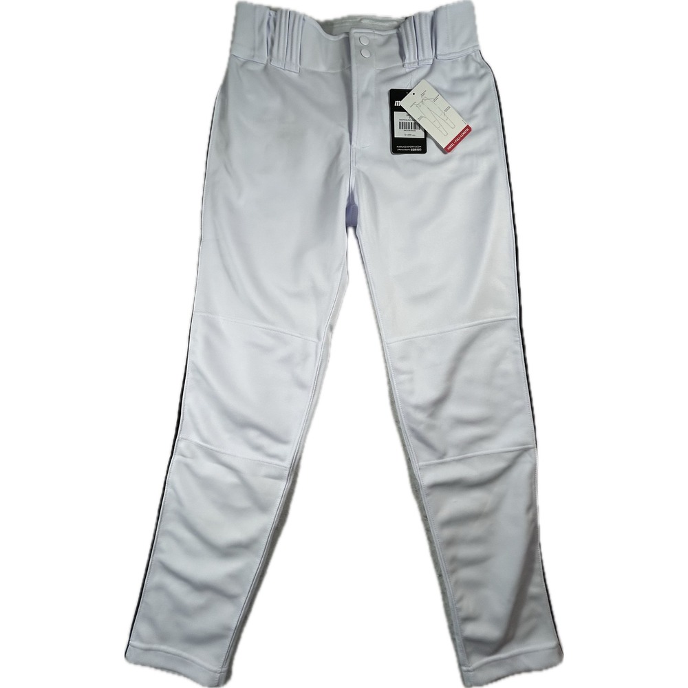 Marucci MAPTEXLPIP Excel Piped Baseball Pants Men S White Black NWT $44.99